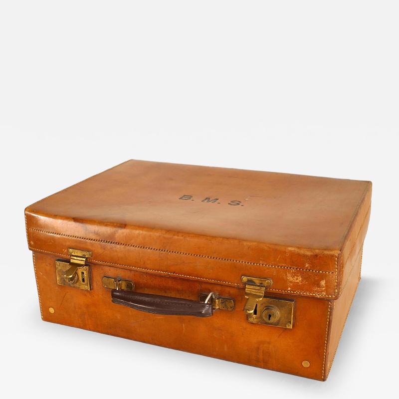 English Brown Leather Valise