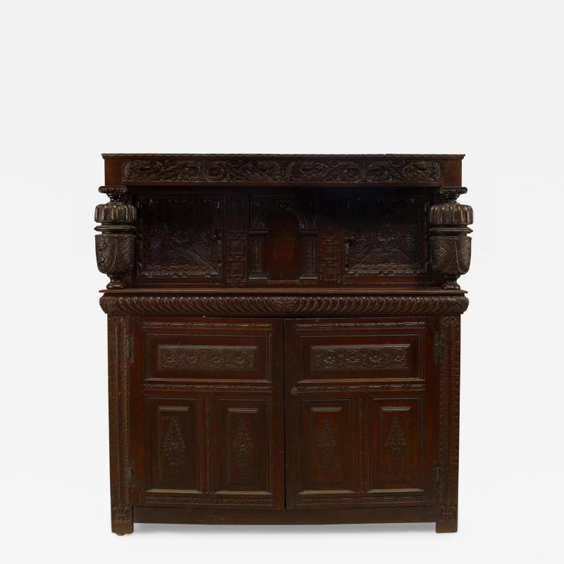 English Charles II Style Oak Cupboard