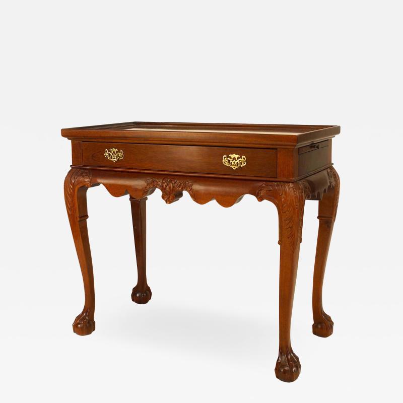 English Chippendale Mahogany Console Table
