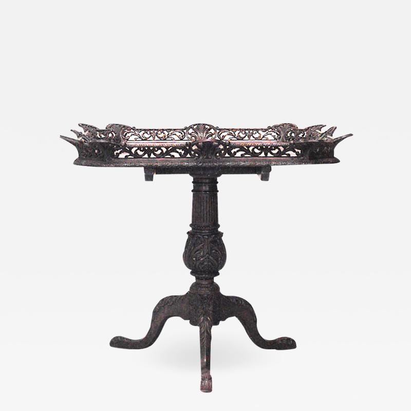 English Chippendale Mahogany Tea Table