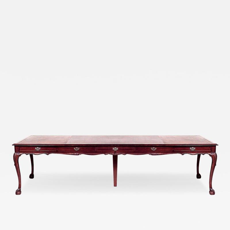 English Chippendale Style Mahogany Conference Table
