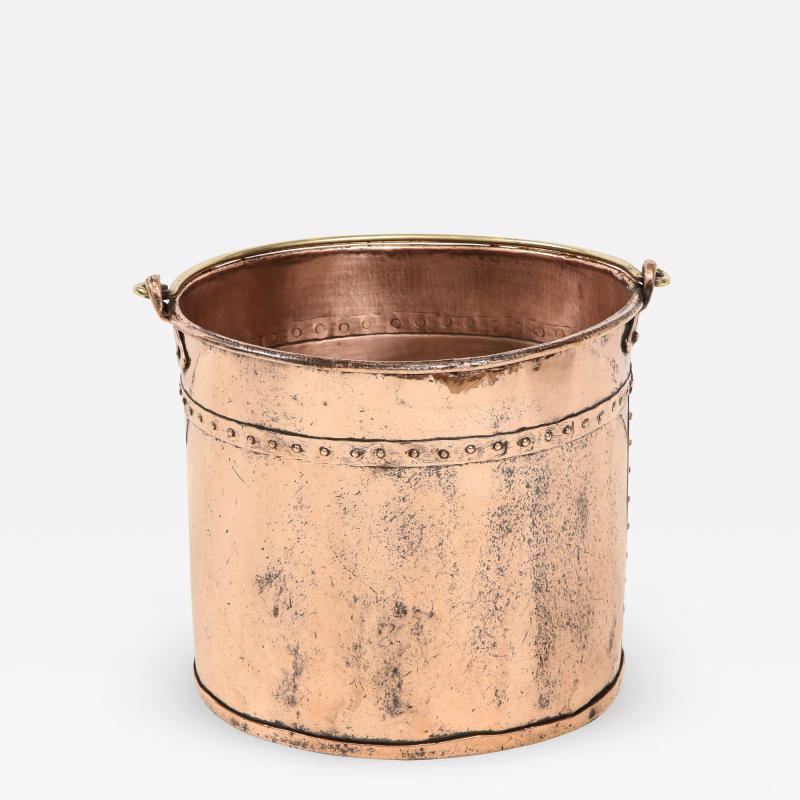 English Copper Apple Bucket