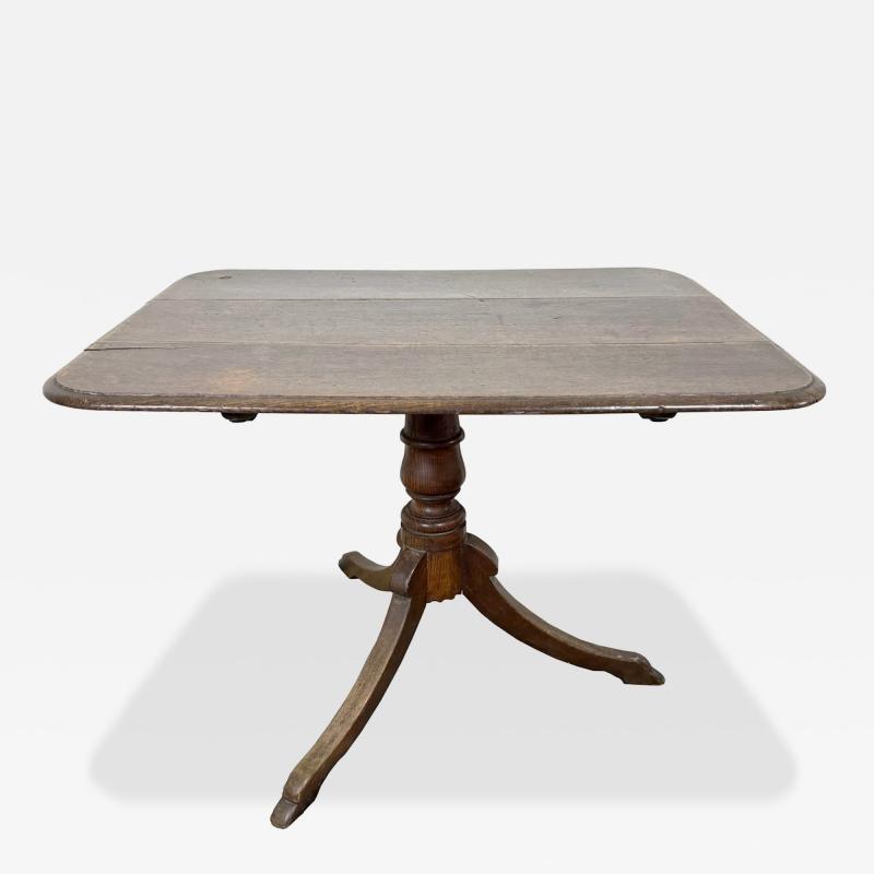 English Country Regency Oak Tilt Top Breakfast Table circa 1825