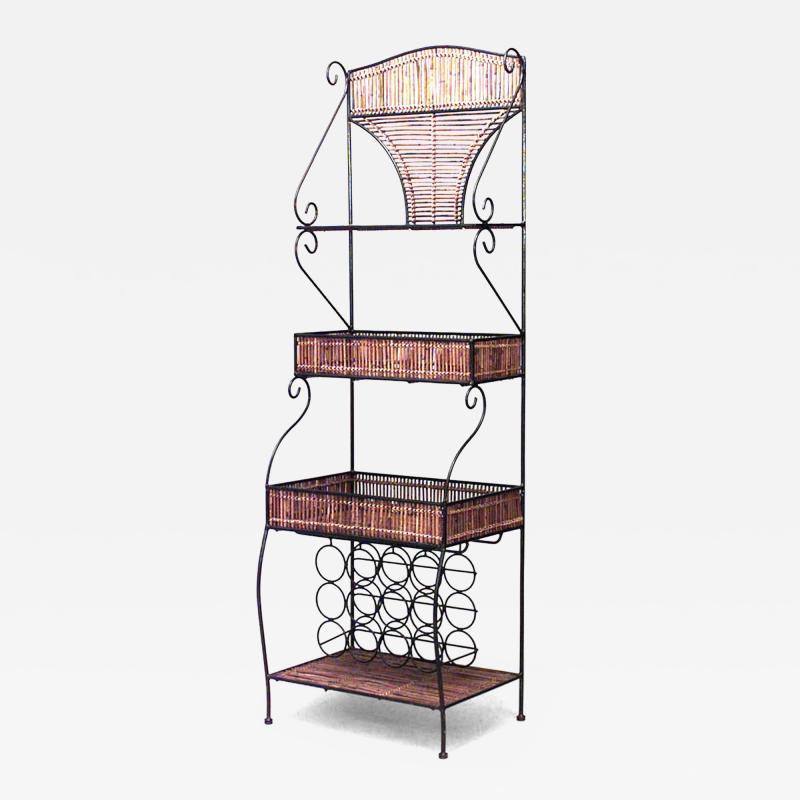English Country Twig and Iron etagere