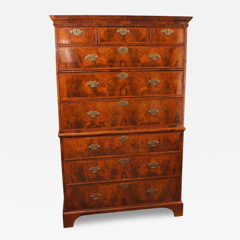 English George I Style Chest on Chest