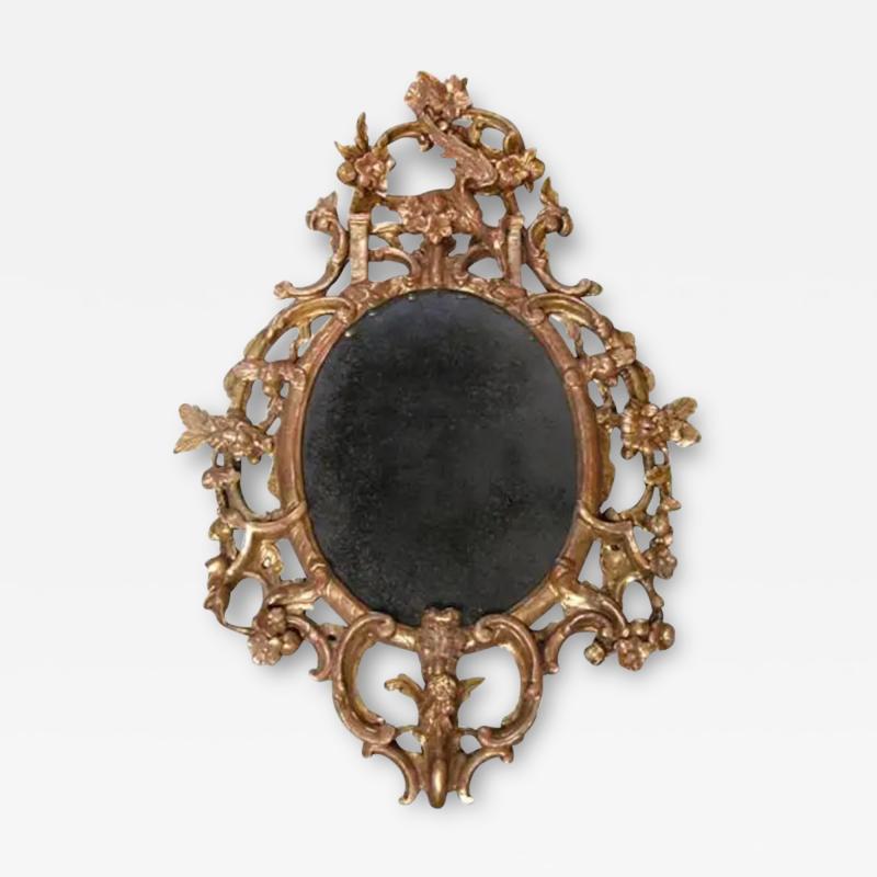 English George II Giltwood Mirror