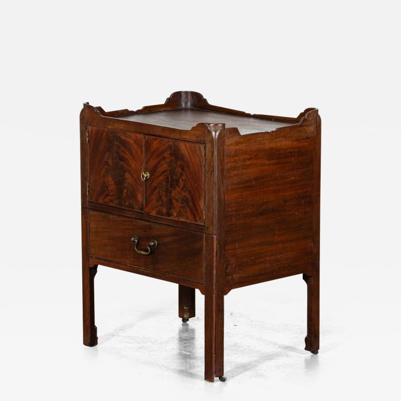 English George III Mahogany Bedside Chest