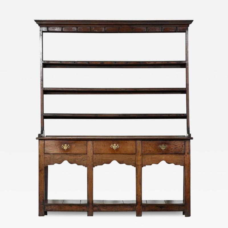 English George III Oak Potboard Dresser