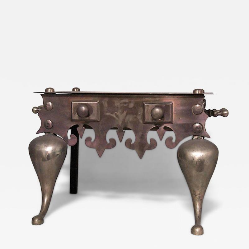 English Georgian Brass Fireplace Trivets