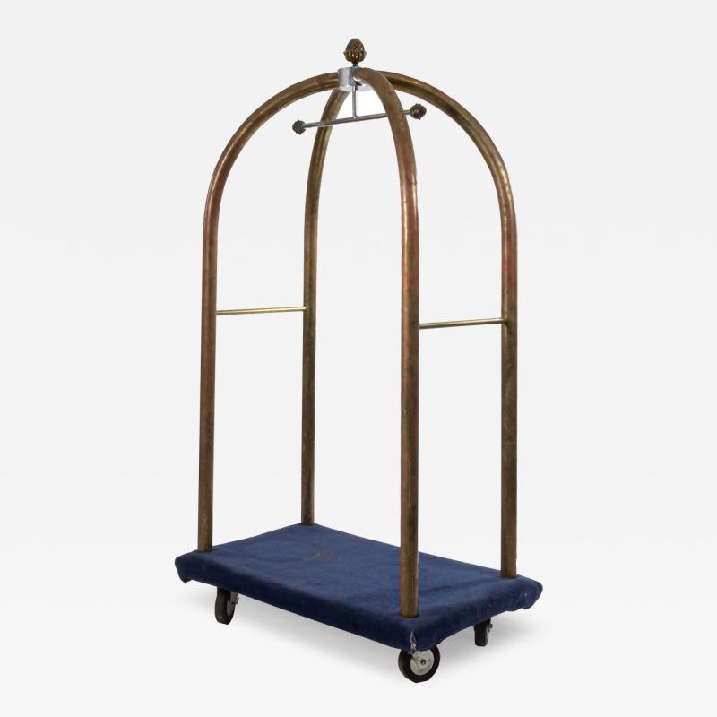 English Georgian Brass Luggage Bellhop Rack