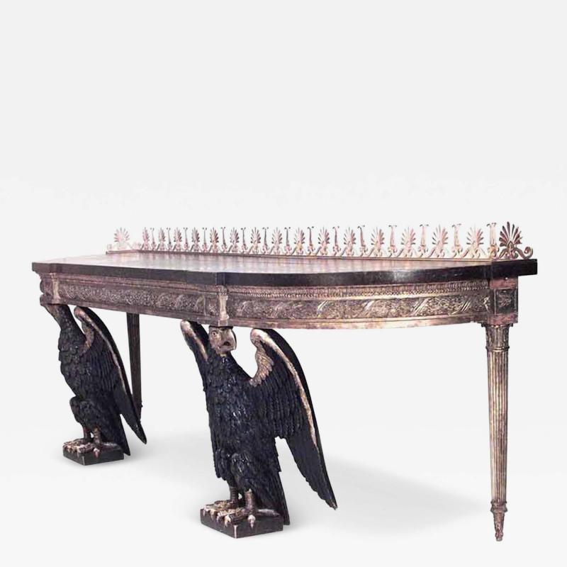 English Georgian Double Eagle Console Table