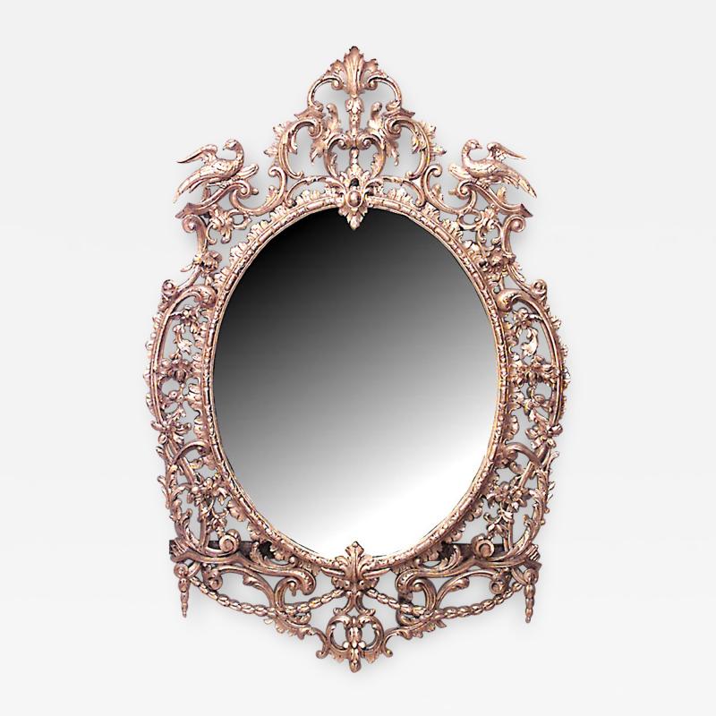 English Georgian Gilt Carved Wall Mirror