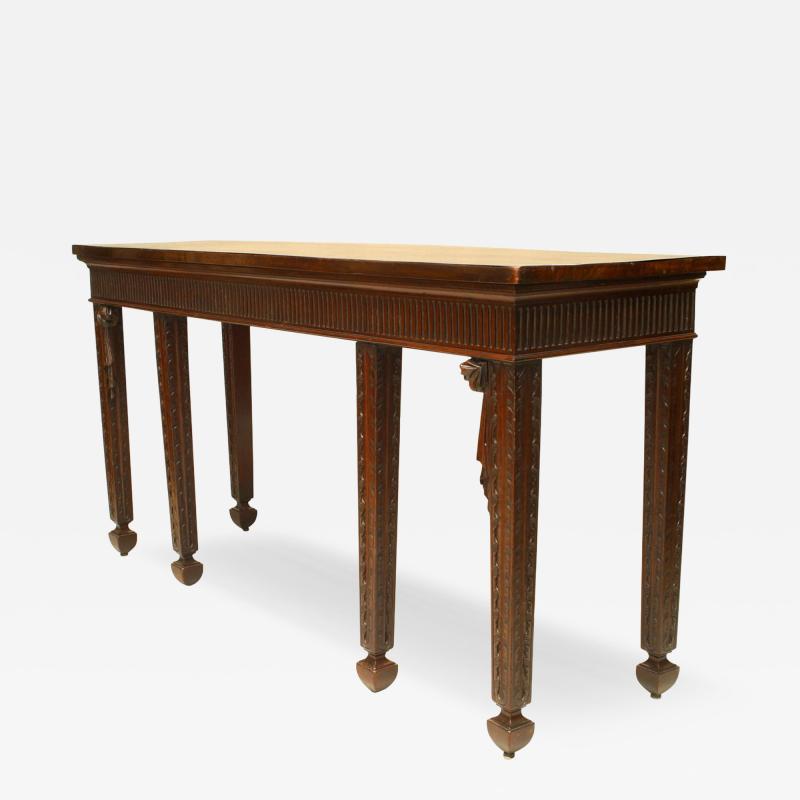 English Georgian Mahogany Console Table