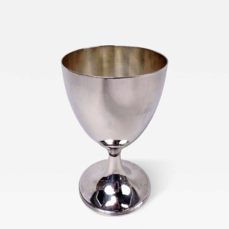 English Georgian Neoclassical Sterling Silver Goblet 1804