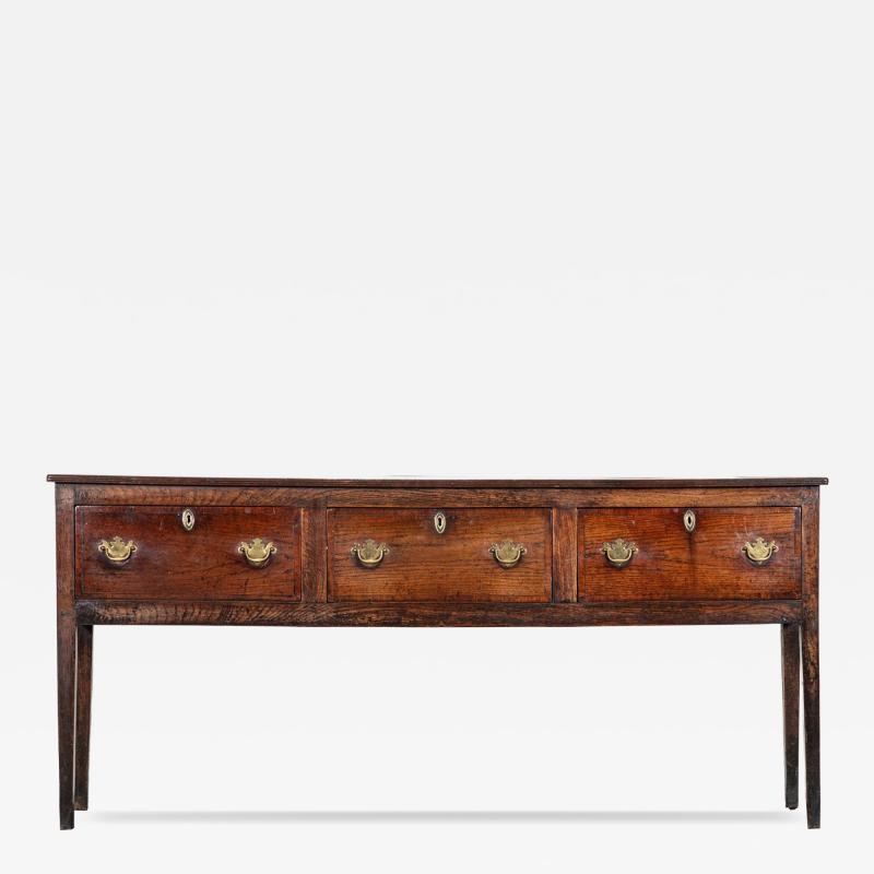 English Georgian Oak Dresser Base
