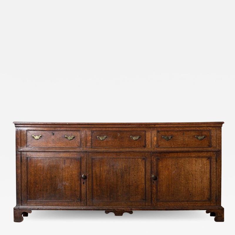 English Georgian Oak Provincial Dresser Base