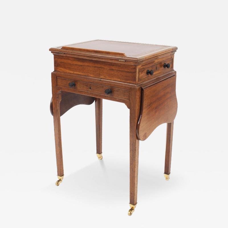 English Georgian Walnut End Table