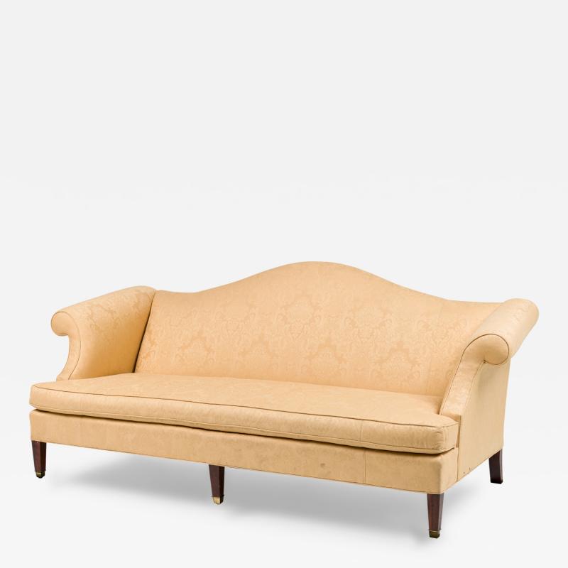 English Georgian style Beige Loveseat