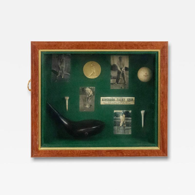 English Golf Display Case Wall Plaque
