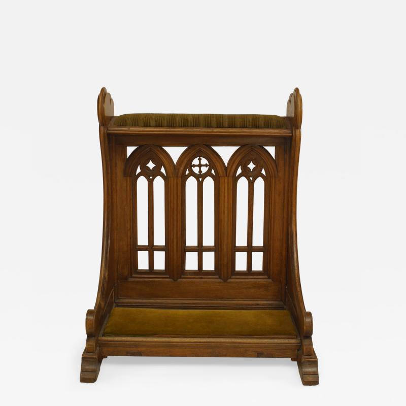 English Gothic Revival Oak Prie dieu
