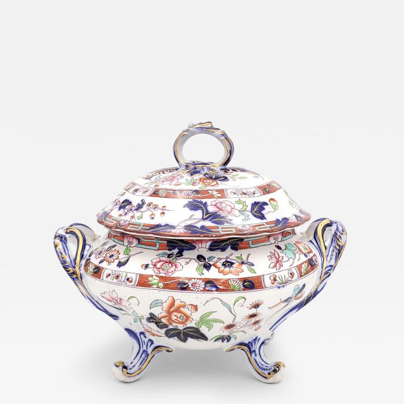 English Porcelain Tureen Imari Style Early Victorian