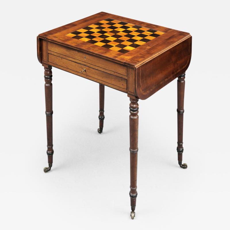 English Regency Pembroke Games Table