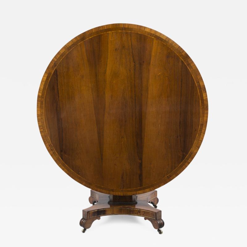 English Regency Rosewood Center Table