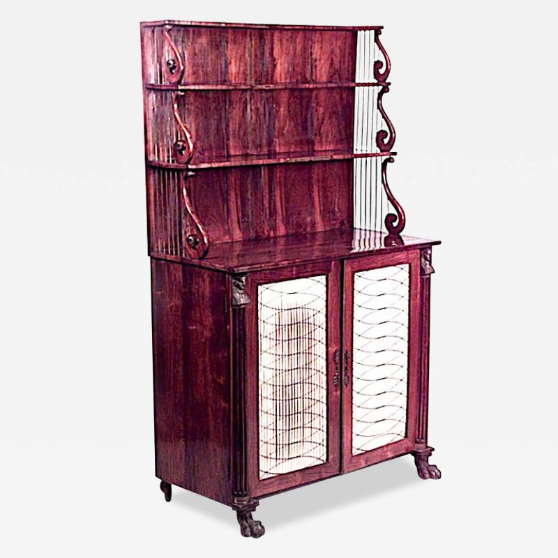 English Regency Rosewood Chiffonier