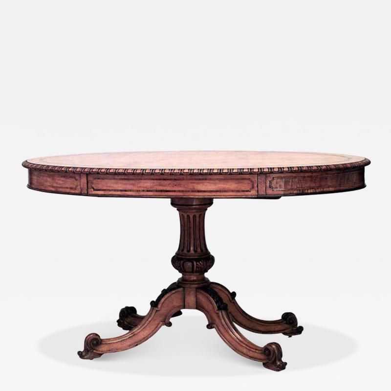 English Regency Style Satinwood Center Table