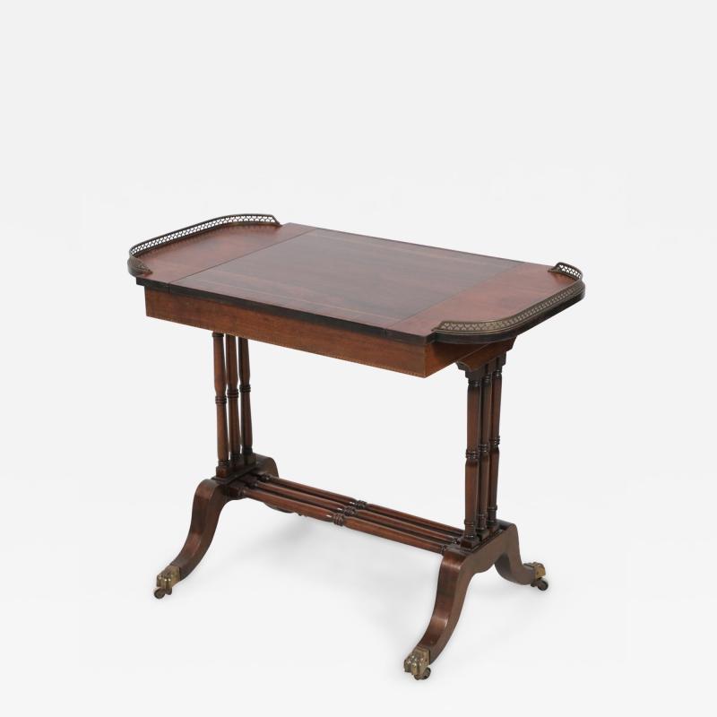 English Regency Style Wooden Game Table