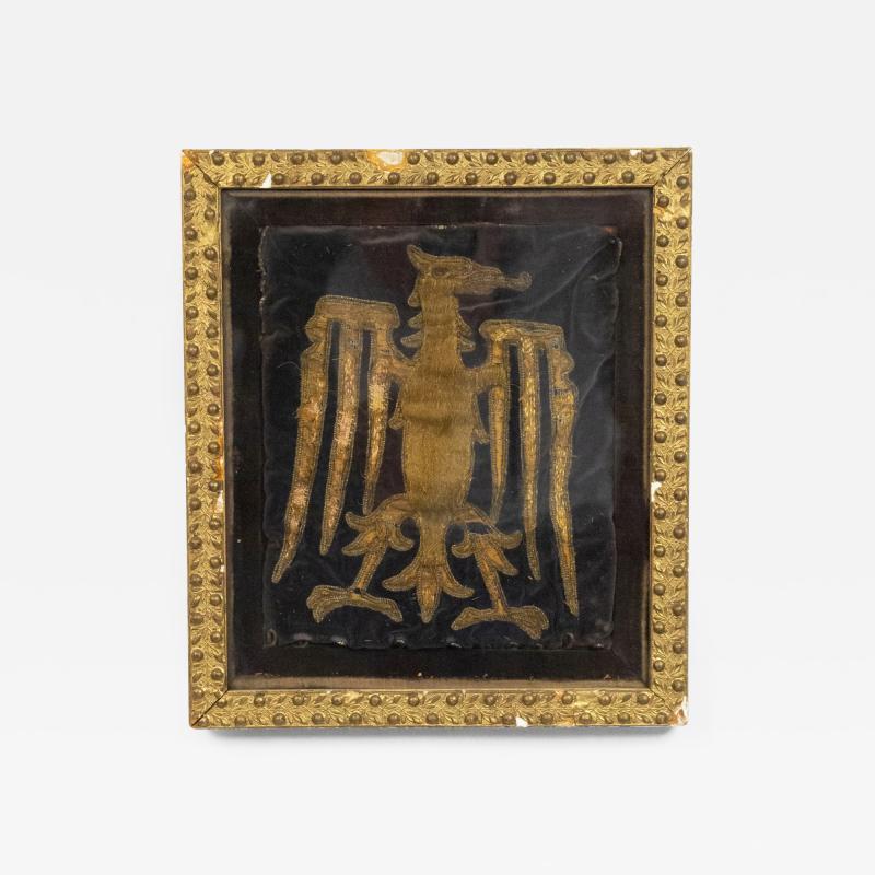 English Renaissance Framed Eagle Embroidery