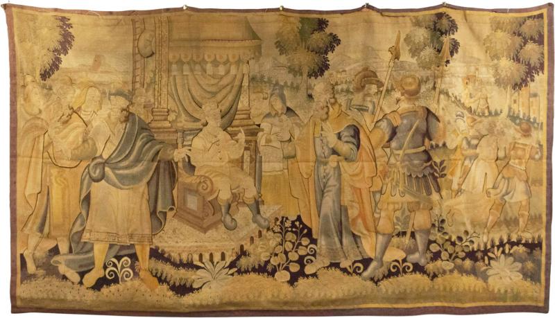 English Renaissance Style Tapestry with Noblemen