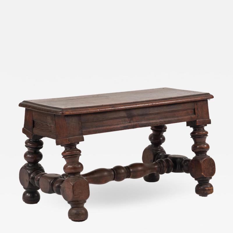 English Renaissance Walnut Bench