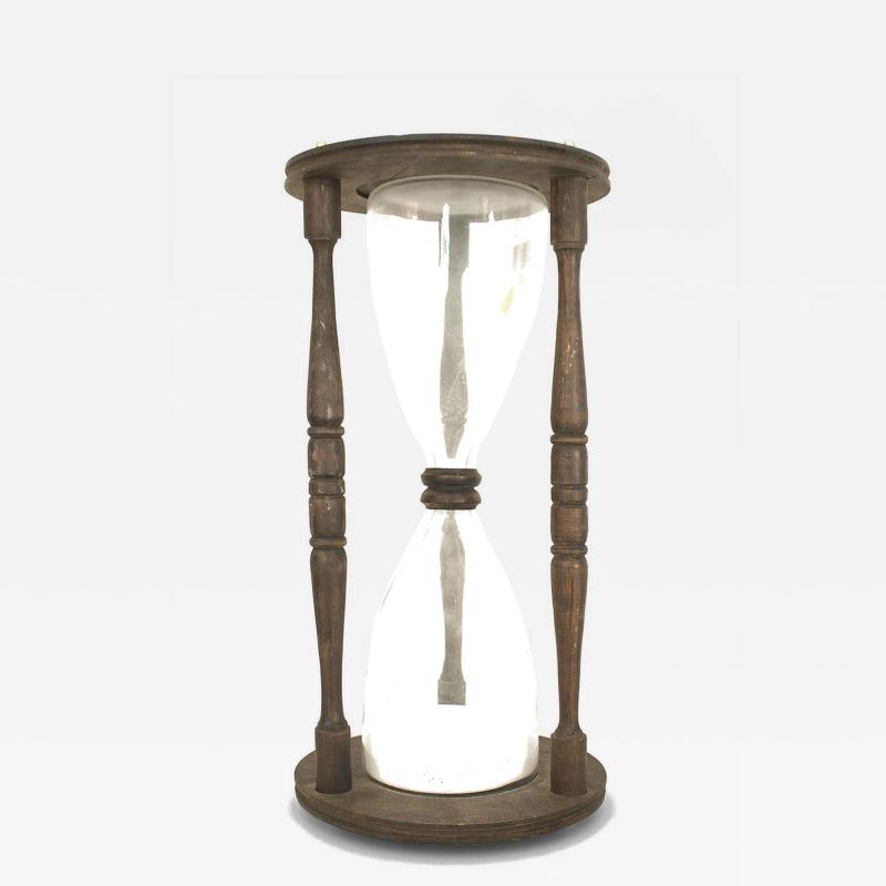 English Renaissance Wood Hour Glass