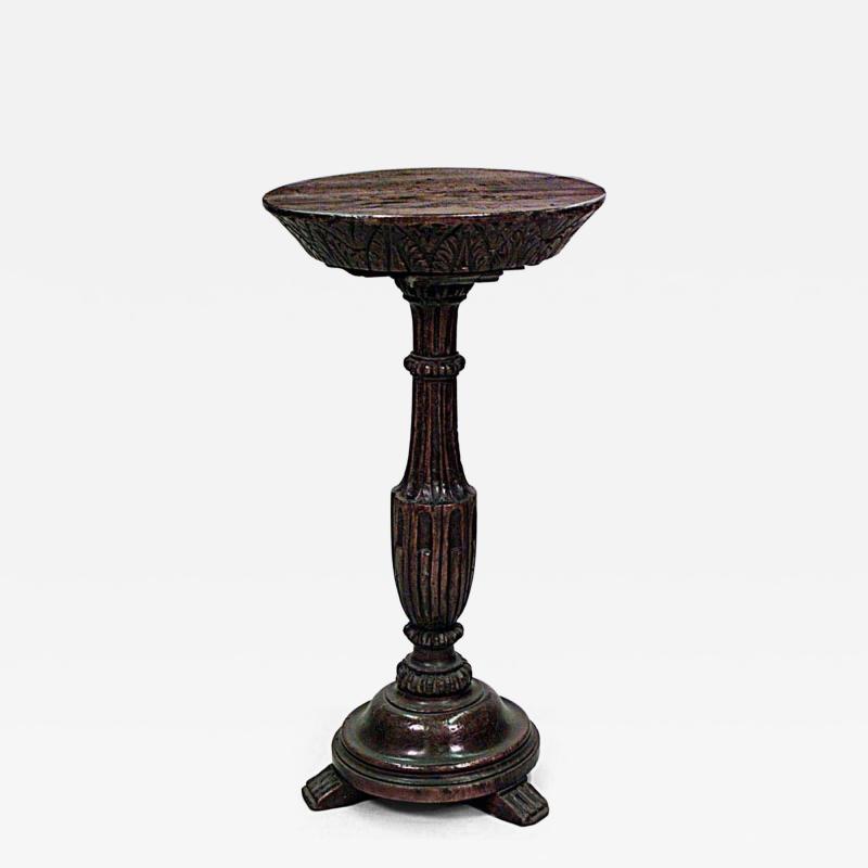 English Renaissance small walnut end table