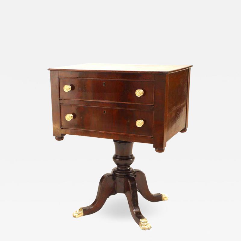 English SHeraton Mahogany End Table