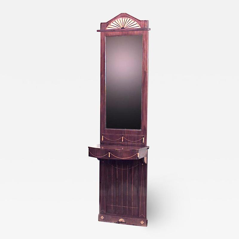 English Sheraton Mahogany Console Table