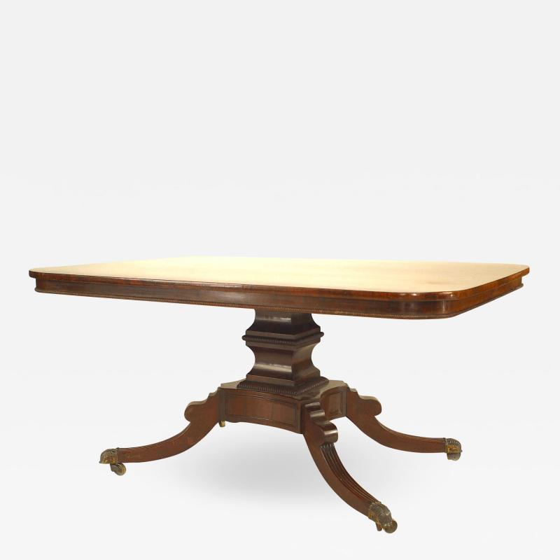 English Sheraton Mahogany Dining Table