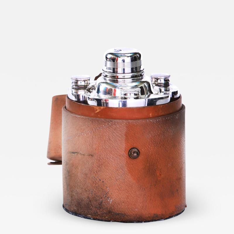 English Silver Plated Barware Cocktail Shaker Set