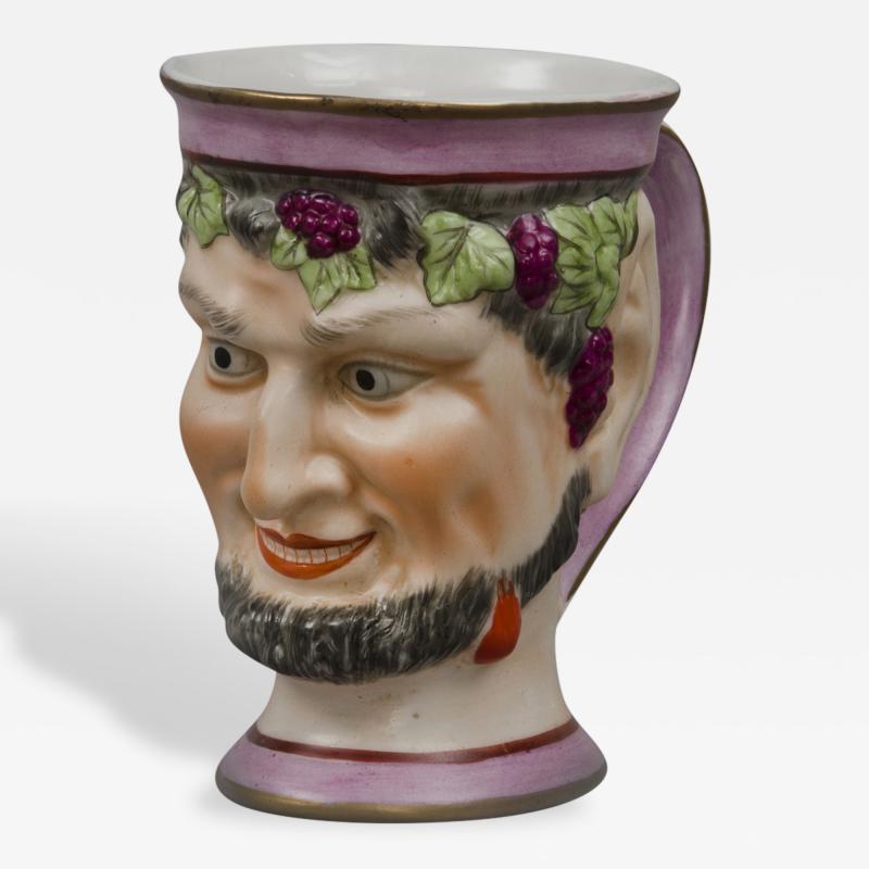 English Staffordshire Bacchus Satyr Mug