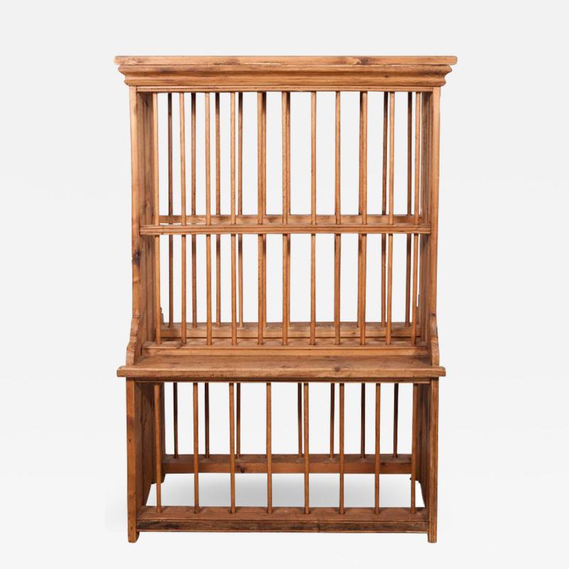 English Standing Pine Plate Rack