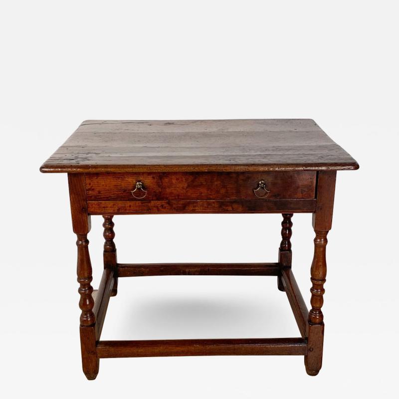 English Tavern Table with Drawer circa 1700