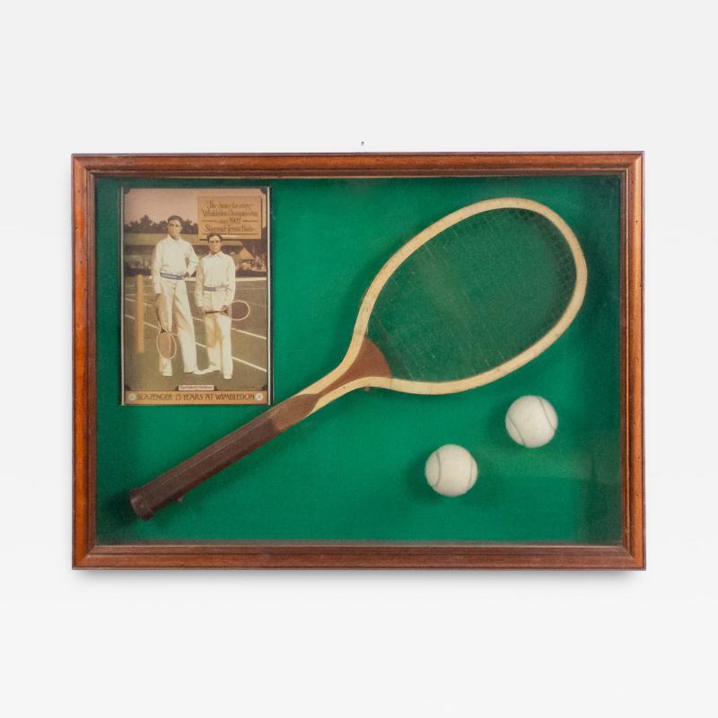English Tennis Display Case Wall Plaque