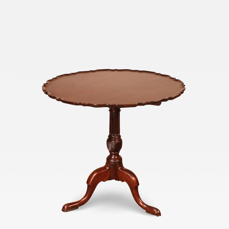 English Tripod Table In Mahogany 18th Century