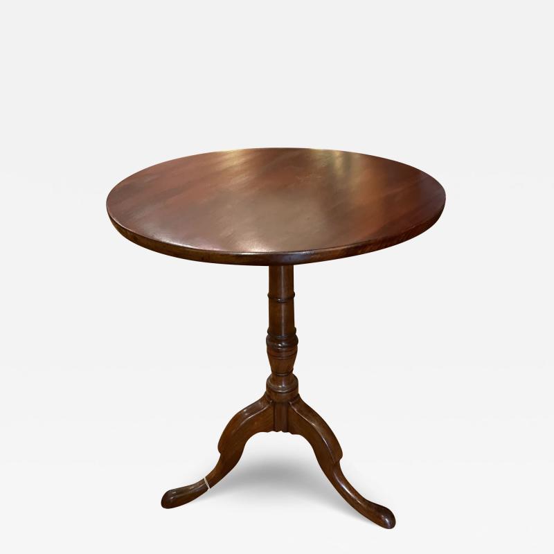 English Tripod Table In Mahogany 19th Century