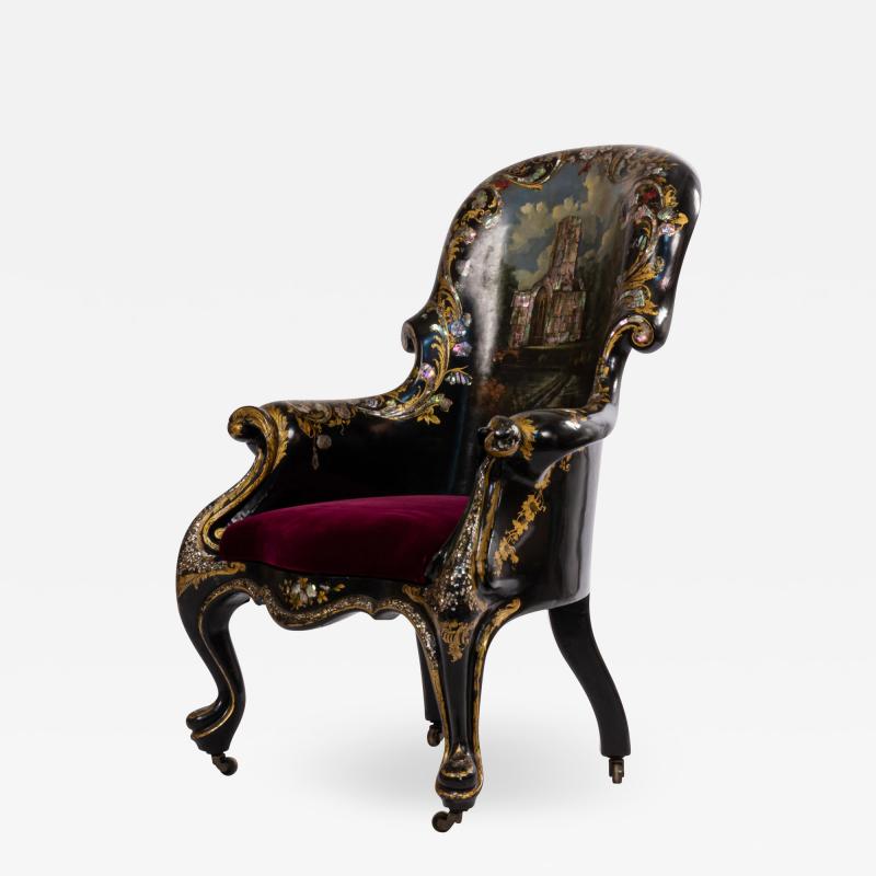 English Victorian Berga Arm Chair