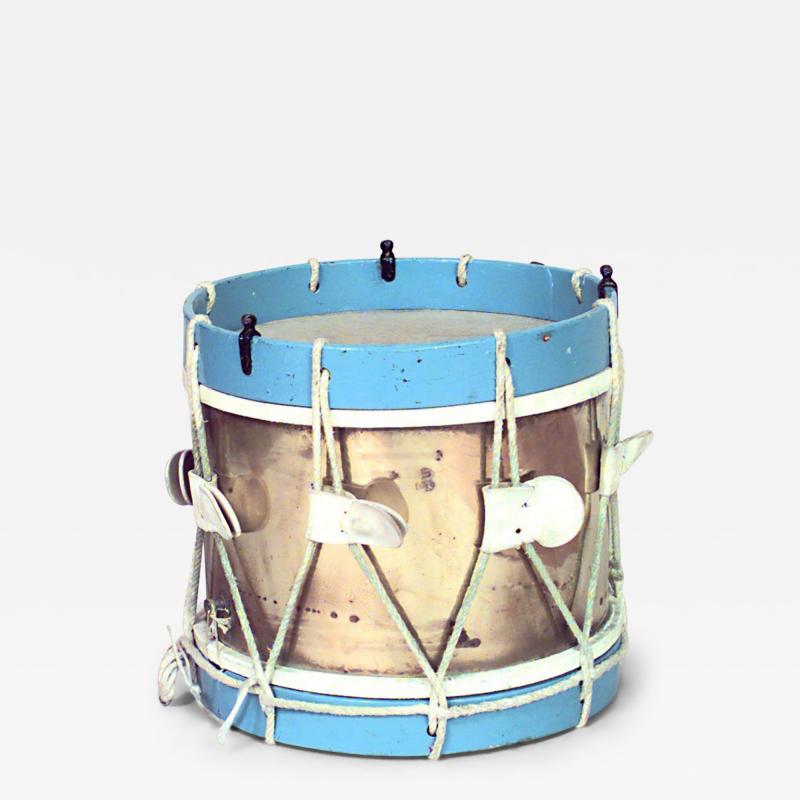 English Victorian Brass Regimental Drums