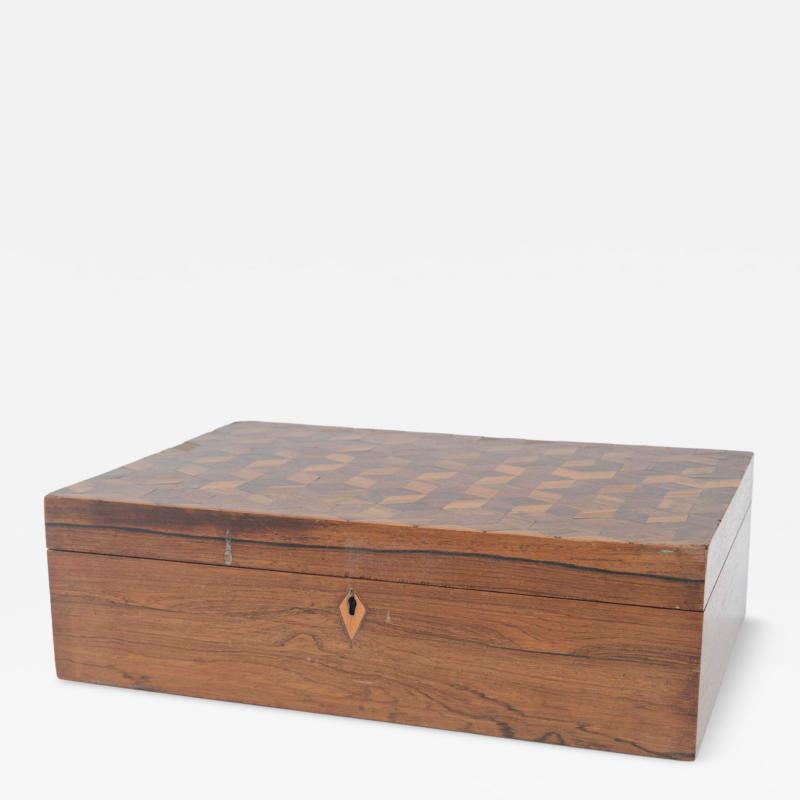 English Victorian Burl Wood Box