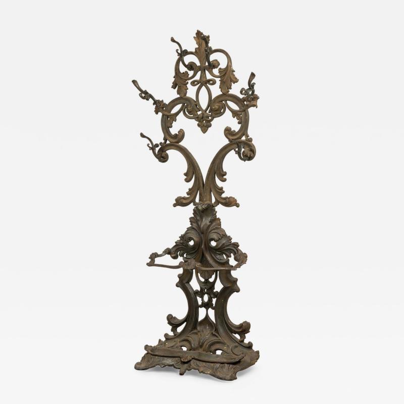 English Victorian Cast Iron Hatrack Umbrella Stand