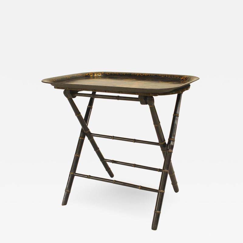 English Victorian Ebonized Tray Top